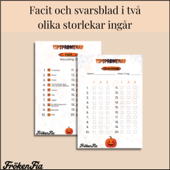 Tipspromenad – 25 kusligt kluriga frågor | Halloween åk 4–6, 7-8k