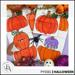 Öppna figuren - Pumpa med överasknikng | Halloweenpyssel