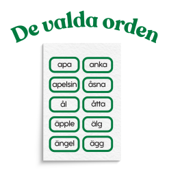 Ordmemory - A, Å och Ä