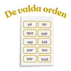 Ordmemory - B och P