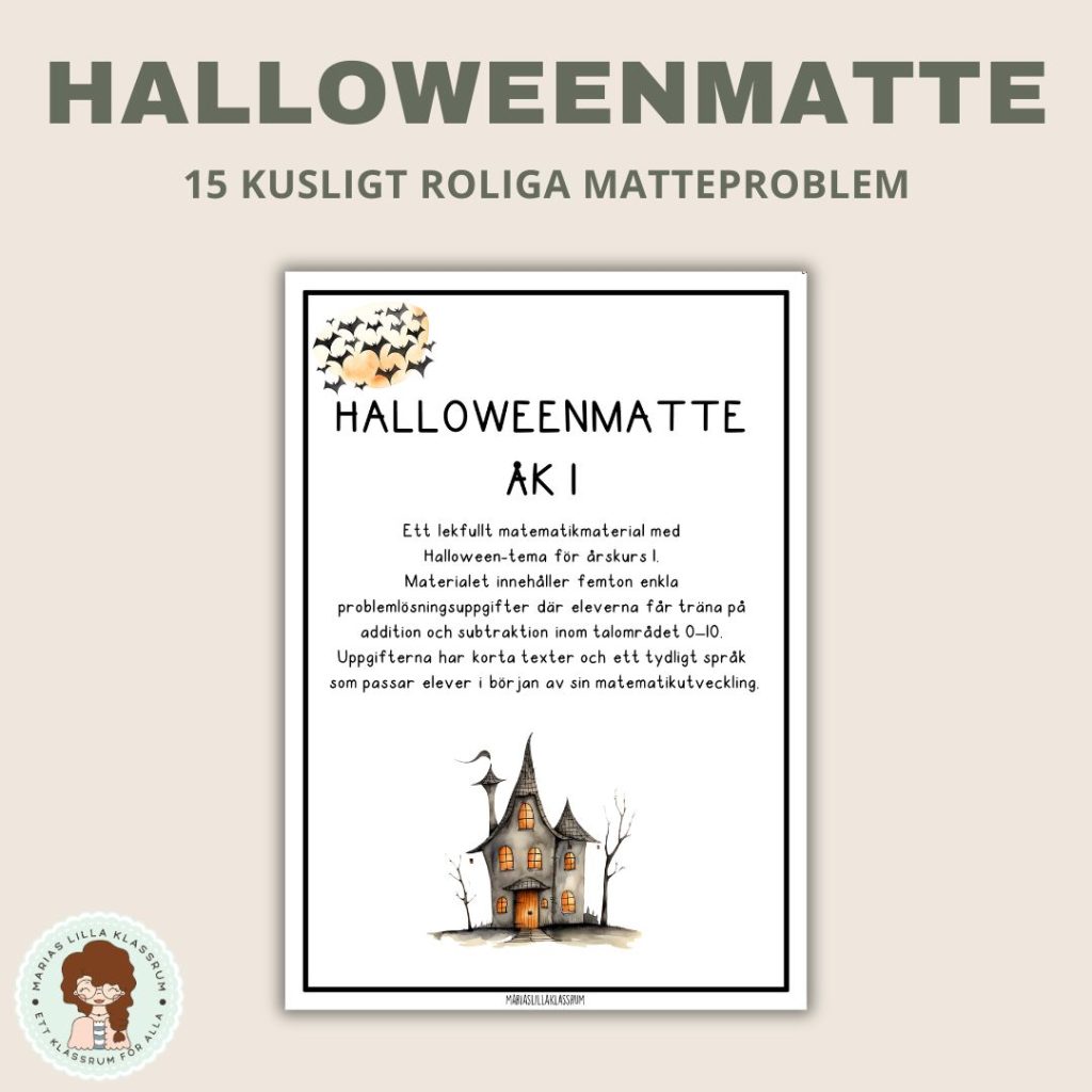 Halloween-matte åk 1