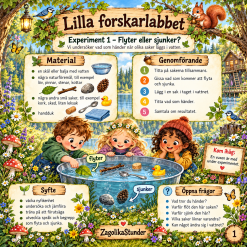 Lilla forskarlabbet – 10 sagolika naturvetenskapliga experiment för förskolan