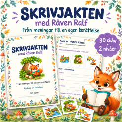 Skrivjakten med Räven Ralf – från meningar till en egen berättelse 🦊✏️