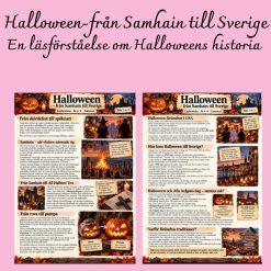 🎃 Halloween – från Samhain till Sverige | Läsförståelse om halloweens historia