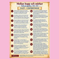 Mellankrigstiden 1918–1939 – Illustrerad läsförståelse i historia