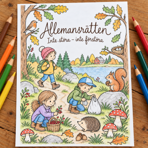 Målarbild - Allemansrätten