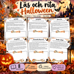 Halloween - läs och rita