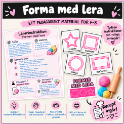 Former med lera