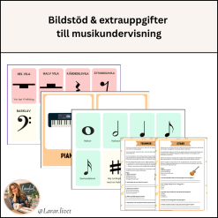 Bildstöd & extra uppgifter - musikundervisning