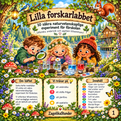 Lilla forskarlabbet – 10 sagolika naturvetenskapliga experiment för förskolan