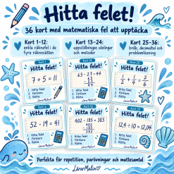 Matematik - hitta felet