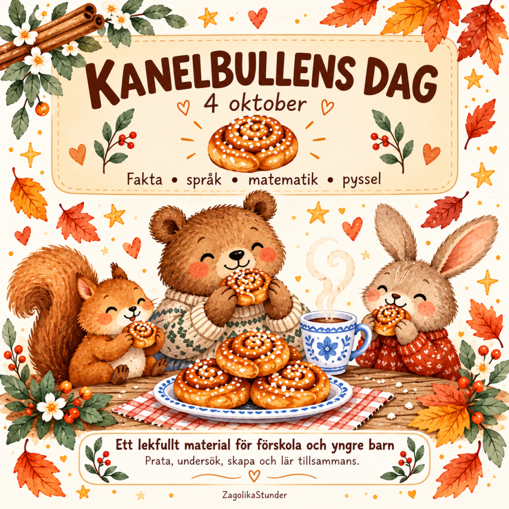 Kanelbullens dag – Lekfullt pedagogiskt material