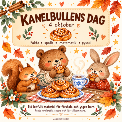 Kanelbullens dag – Lekfullt pedagogiskt material