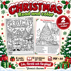 Christmas – Read and Color