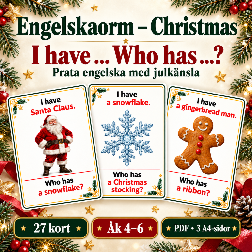 I have … Who has …? – Christmas