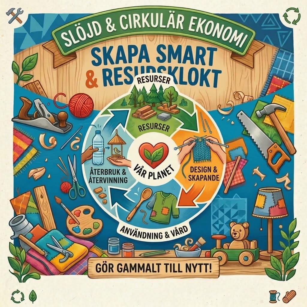 Cirkulär ekonomi – Återbruk och slöjdens roll i ett hållbart samhälle (Teori)