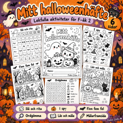 🎃 Mitt halloweenhäfte – lekfulla aktiviteter för F–åk 2