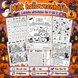 🎃 Mitt halloweenhäfte – lekfulla aktiviteter för F–åk 2