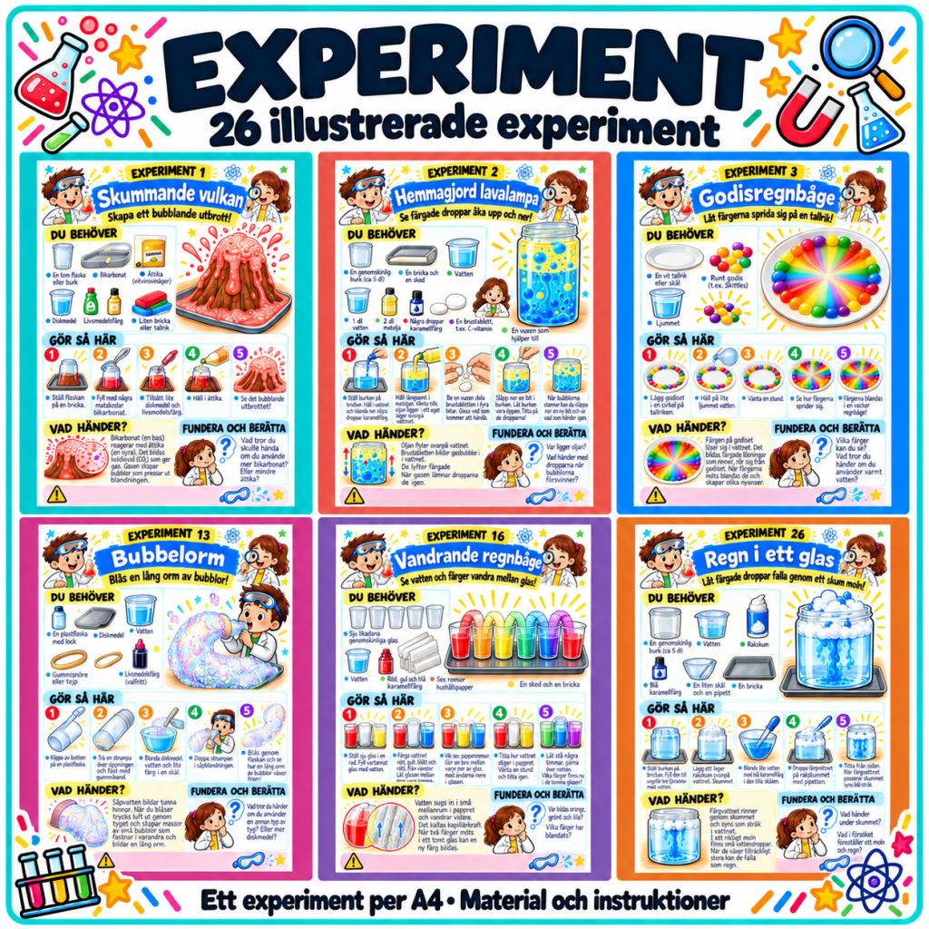 26 Experiment för klassrummet