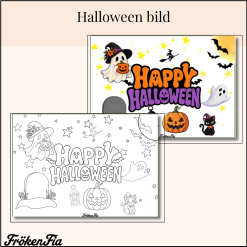 Halloweenbild att färglägga