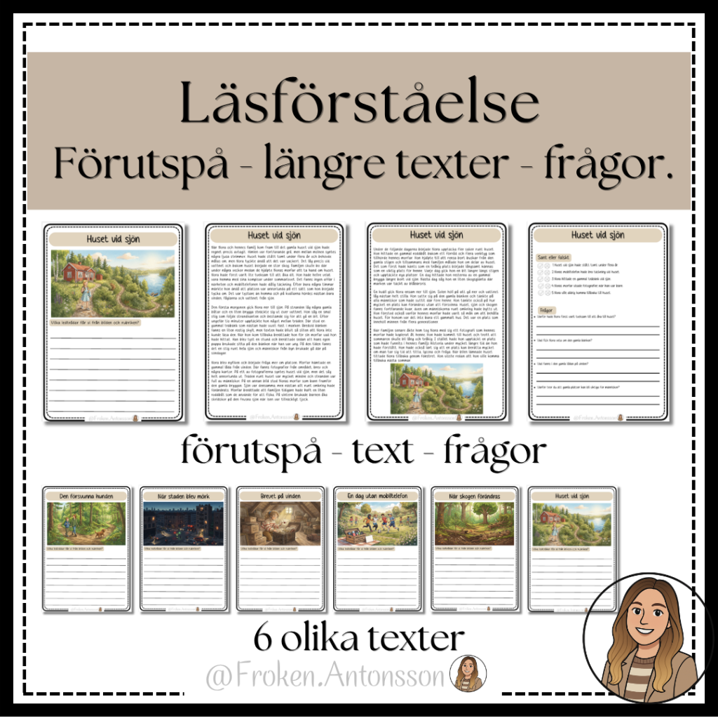 LÄSFÖRSTÅELSE – längre texter.
