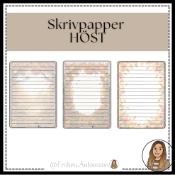 Skrivpapper - höst