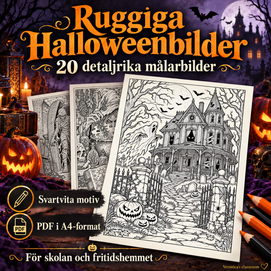 Halloween – målarbilder