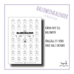 Halloweenkalender spöken – Räkna ner till halloween