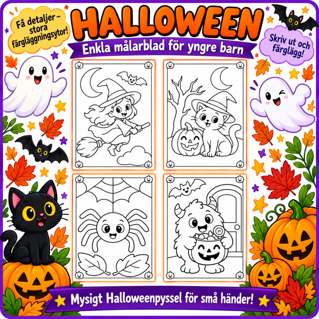 Målarbilder Halloween