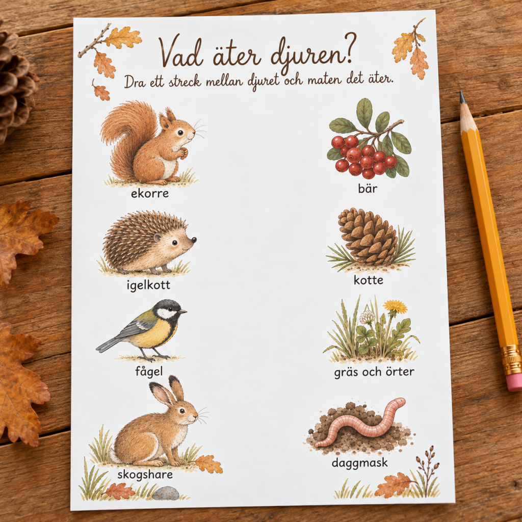 Vad äter djuren?