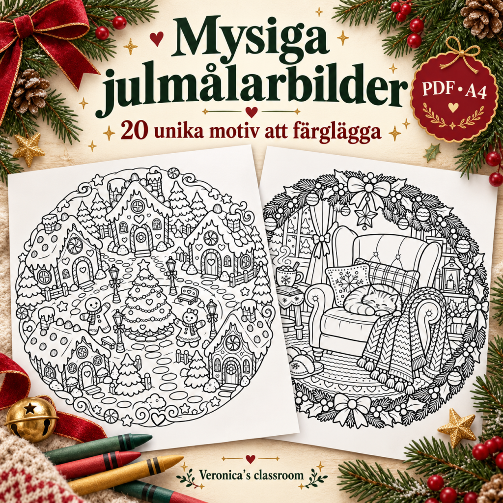 Målarbilder till jul