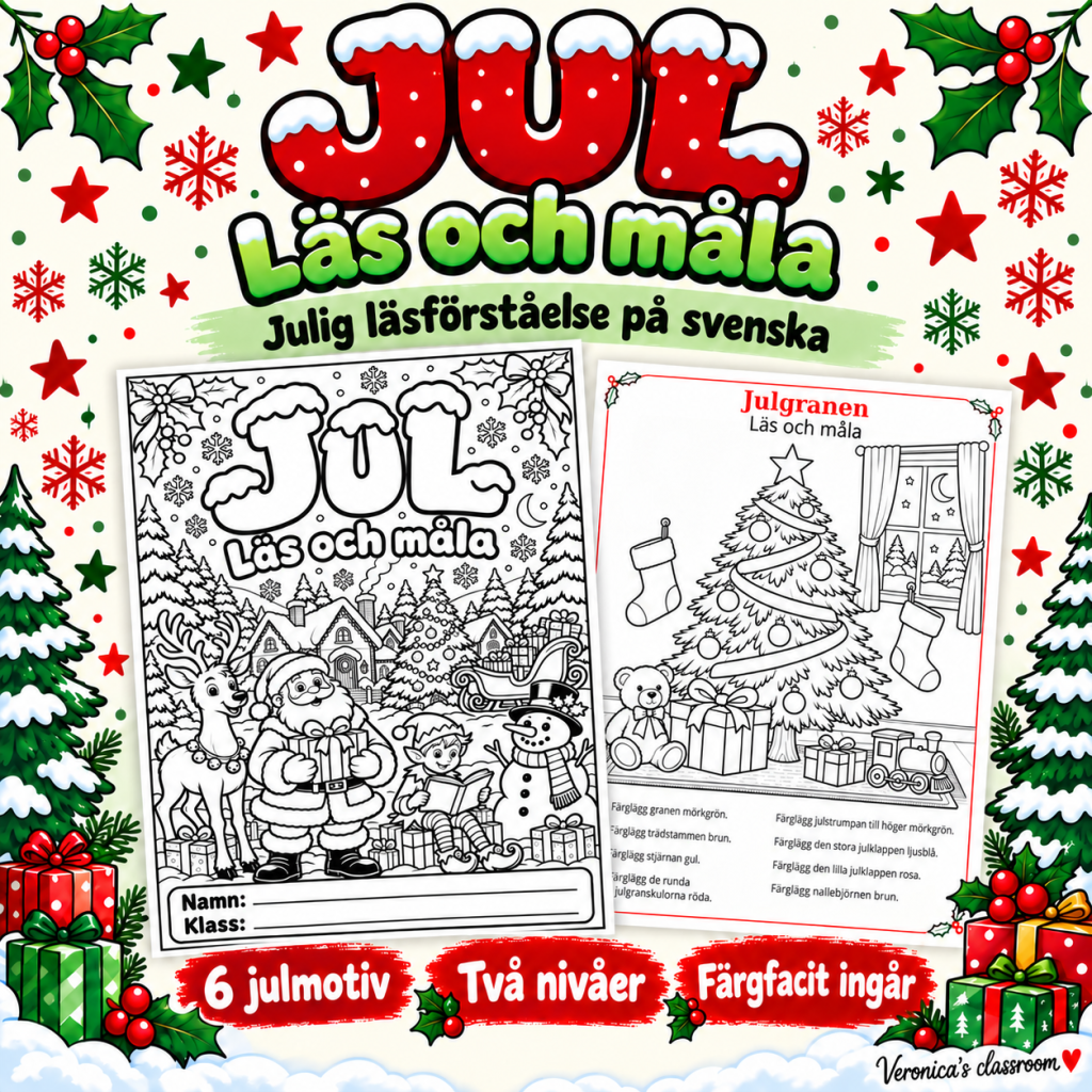 Jul – Läs och Måla