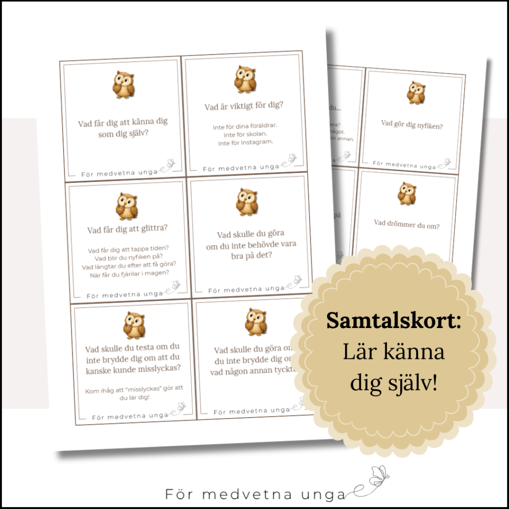 10 samtalskort för att lära känna sig själv bättre