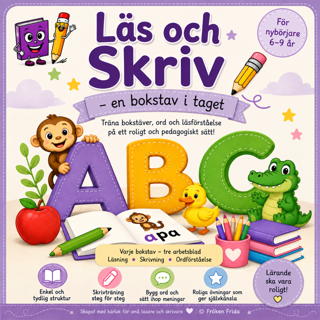 Läs och skriv, en bokstav i taget Q-V