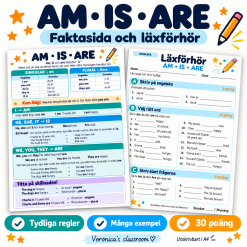 AM, IS eller ARE – Läxa och läxförhör