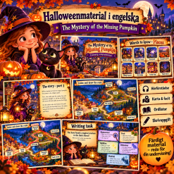 English listening comprehension: The halloween mystery - the missing pumpkin