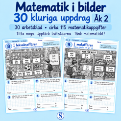 Matematik i bilder – 30 kluriga uppdrag | Åk 2