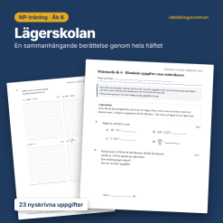 NP-träning matematik åk 6 – Blandade uppgifter utan miniräknare