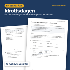 NP-träning matematik åk 6 – Blandade uppgifter med miniräknare