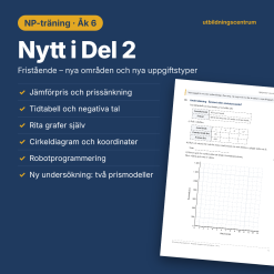NP-träning matematik åk 6 – Blandade uppgifter med miniräknare, del 2