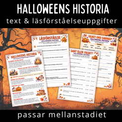 Läsförståelse om Halloweens historia