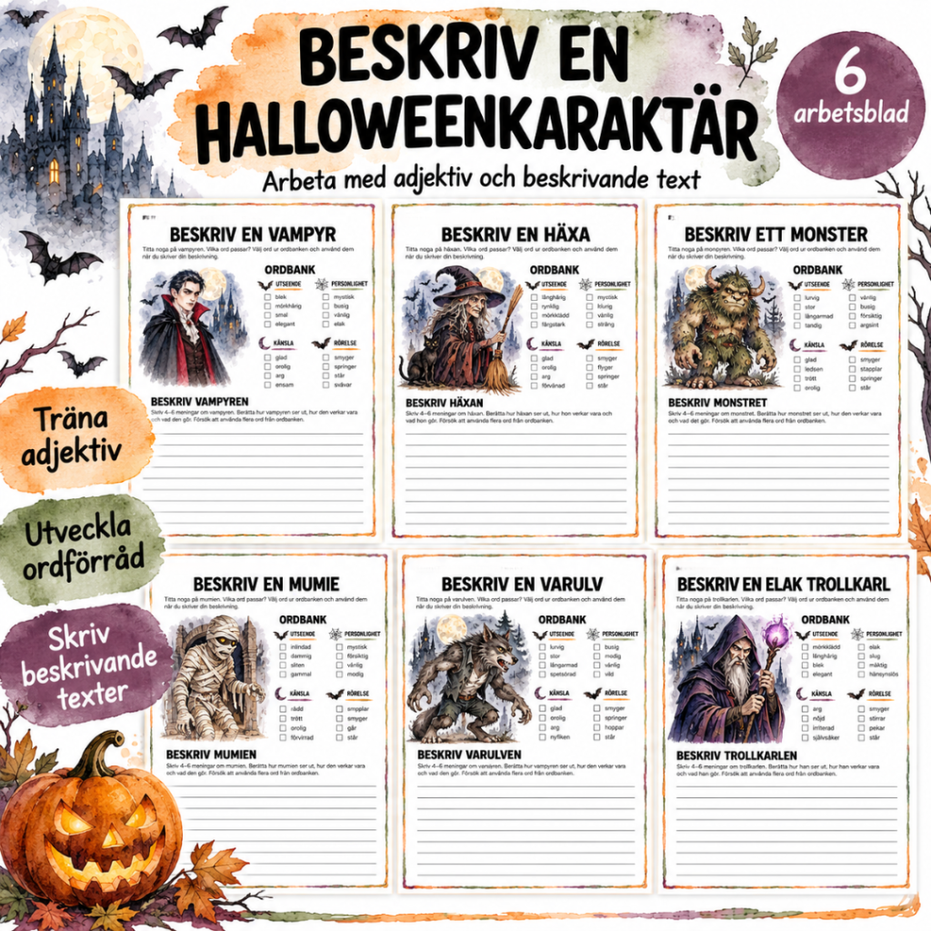 Halloween – Beskriv en karaktär
