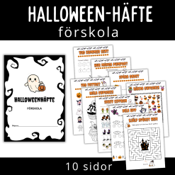 Halloween, häfte för förskola