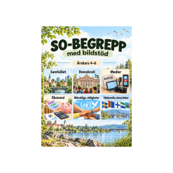 Komplett begreppshäfte i SO åk 4–6 – över 90 begrepp med bildstöd