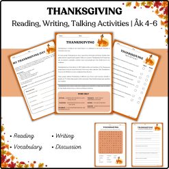 Thanksgiving – Engelska åk 4–6 | Läsförståelse, skrivuppgift & aktiviteter