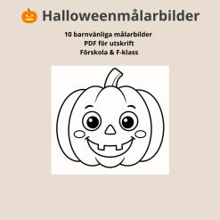 Halloweenmålarbilder för förskolan