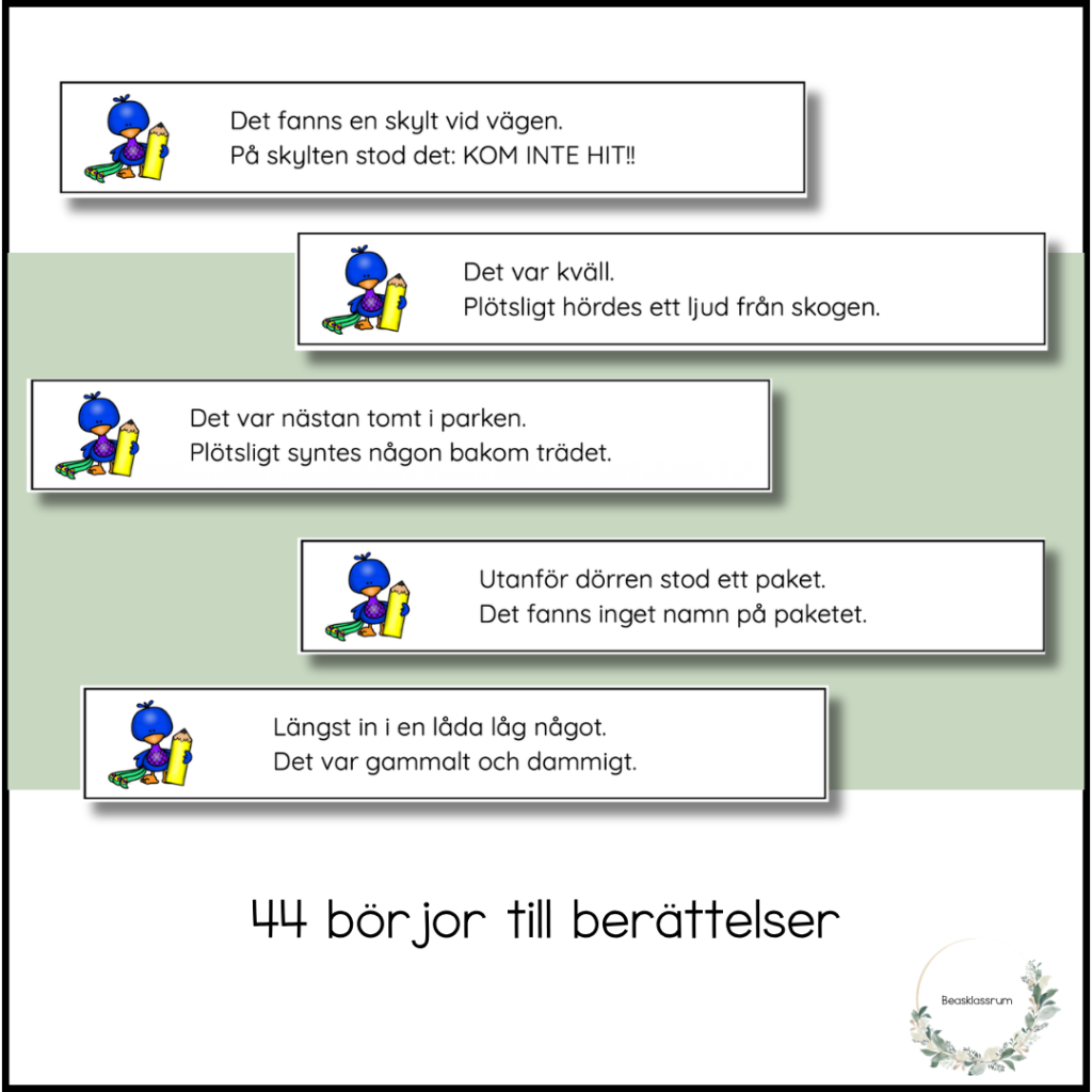 44 börjor till berättelser