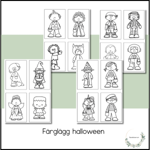 Färglägg halloween