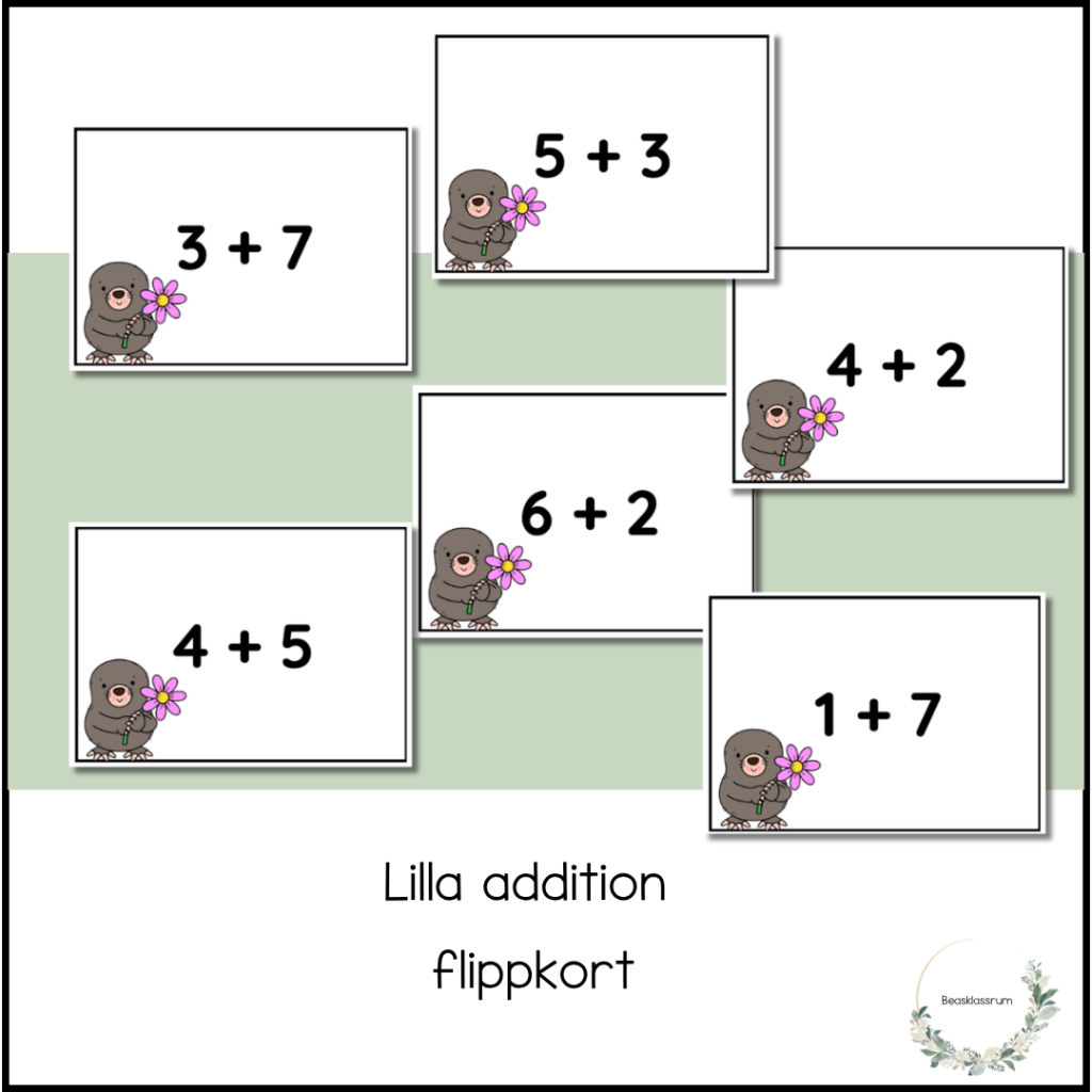 Lilla addition – flippkort