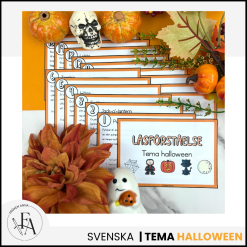 Läskort / Läsförståelsekort | Tema Halloween